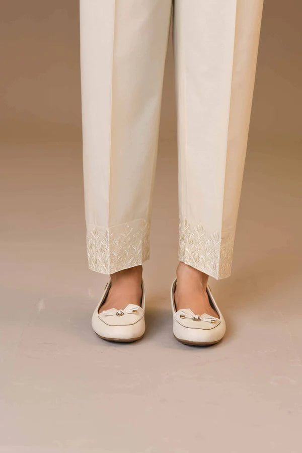 Nishat Embroidered Trousers - PW23-209