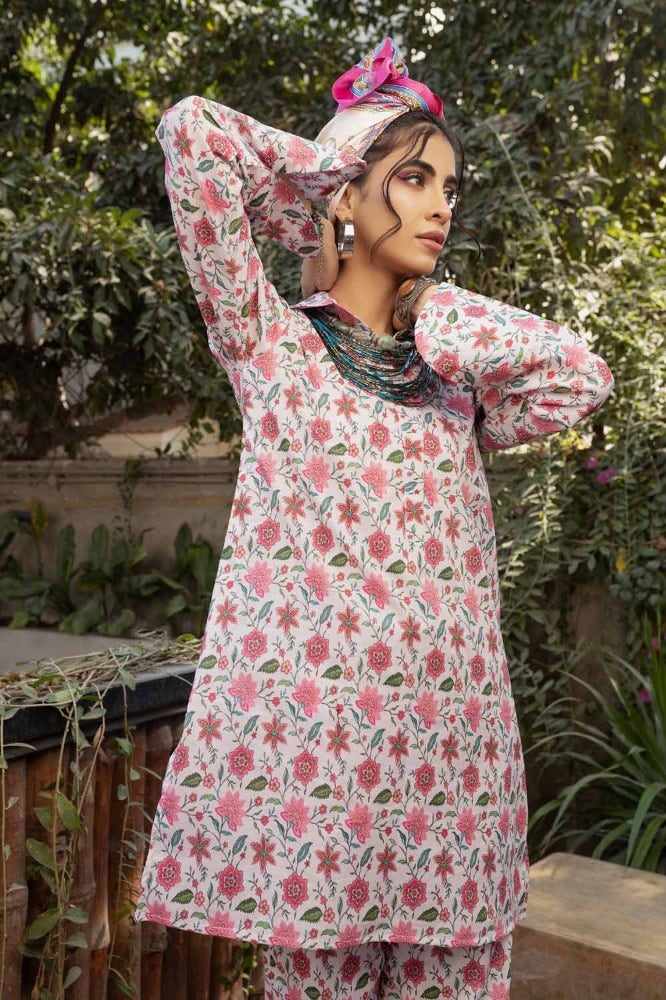 GUL AHMED 2PC PRINTED UNSTITCHED LAWN SUIT TL-42004