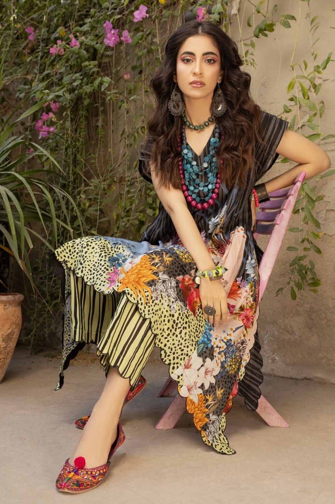 GUL AHMED 2PC PRINTED UNSTITCHED LAWN SUIT TL-42031