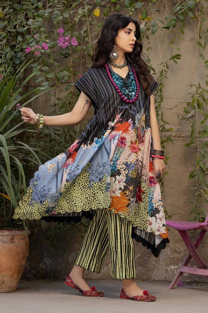 GUL AHMED 2PC PRINTED UNSTITCHED LAWN SUIT TL-42031