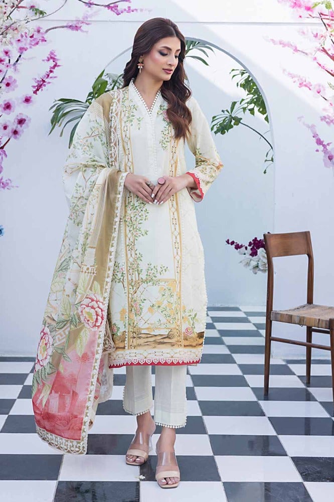 GUL AHMED 2PC PRINTED UNSTITCHED LAWN SUIT TL-42034