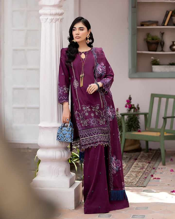 ALLY’S 3-PC STITCHED ELYNA- CHICKANKARI EID COLLECTION AL 861