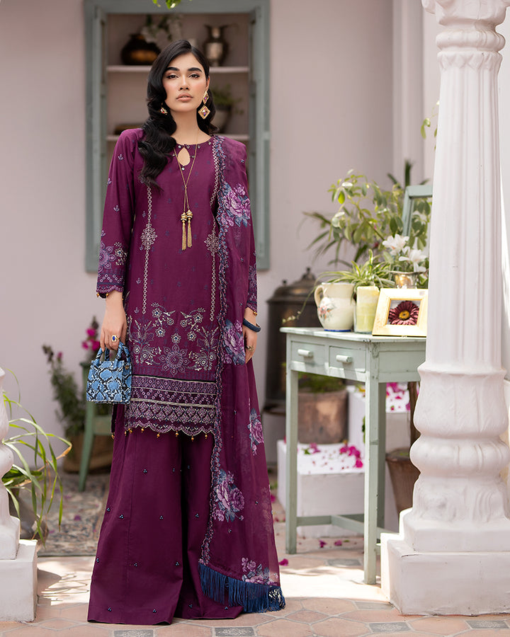 ALLY’S 3-PC STITCHED ELYNA- CHICKANKARI EID COLLECTION AL 861