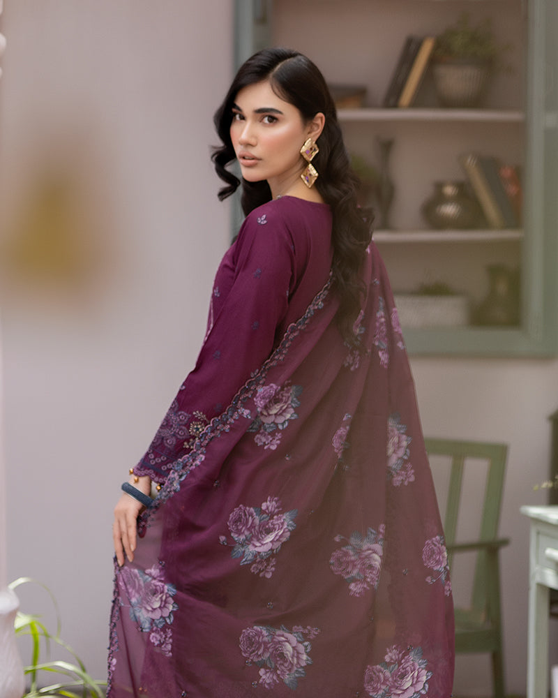 ALLY’S 3-PC STITCHED ELYNA- CHICKANKARI EID COLLECTION AL 861