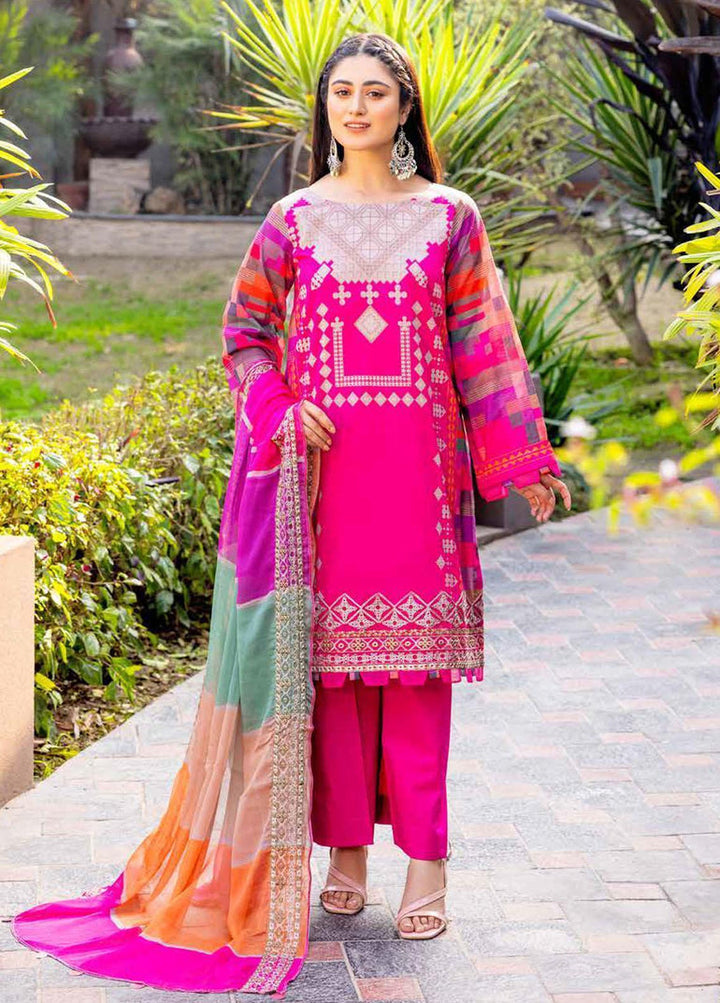 Charizma Embroidered Lawn Collection ELC-2 - 3 Piece