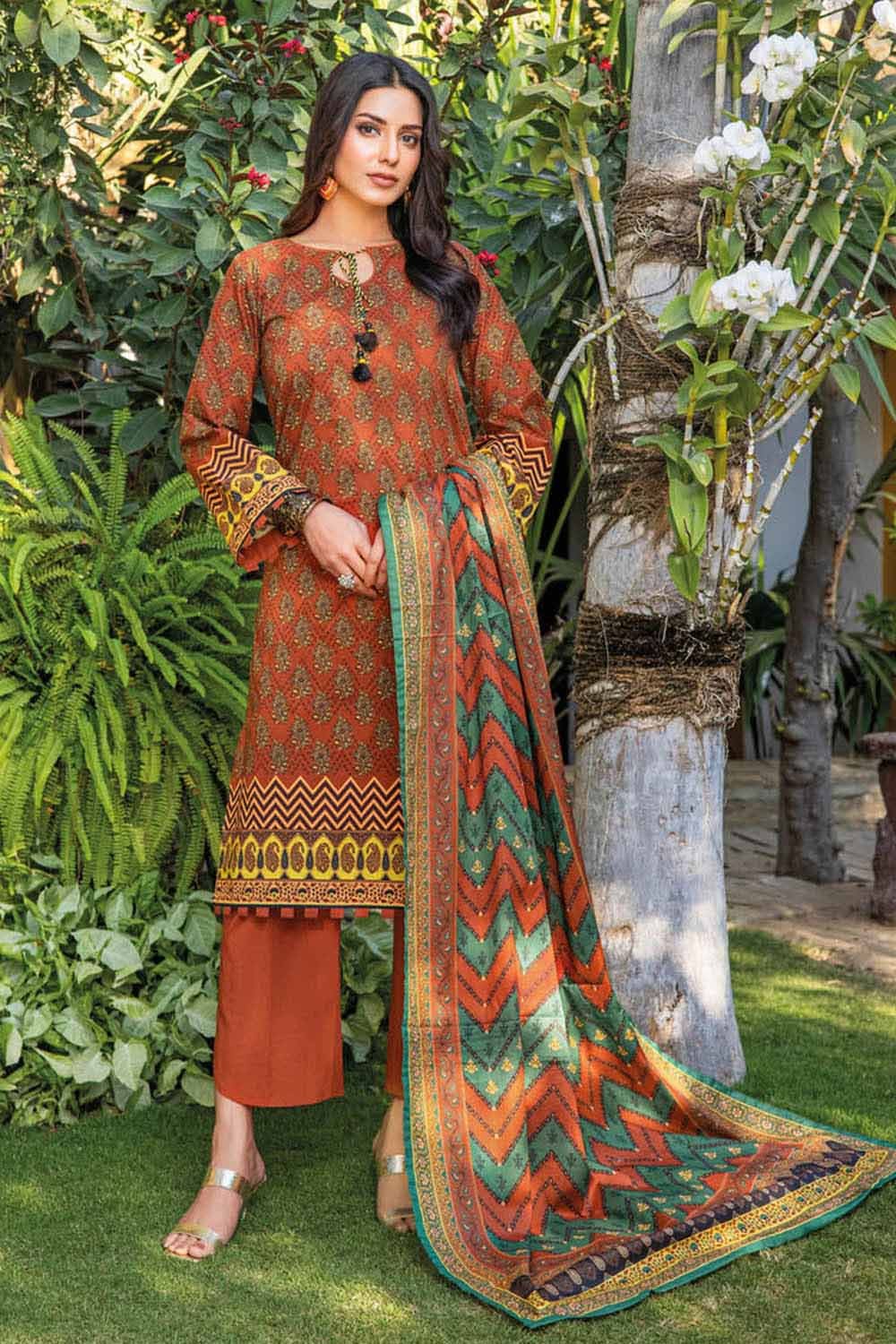 Gul Ahmed 3PC Lawn Printed Suit CL-32387 A