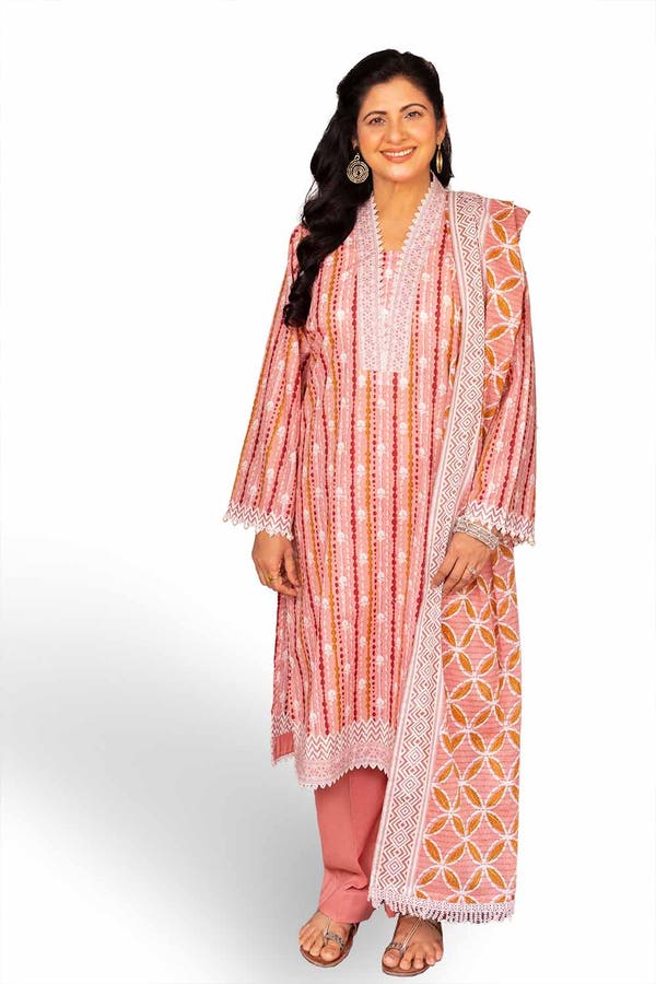 Gul Ahmed 3PC Unstitched Printed Lawn Suit CL-42295 B