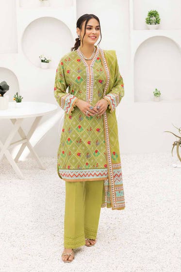 Gul Ahmed 3PC Printed Lawn Suit DN-32111 A