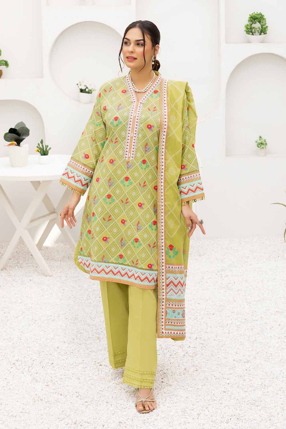 Gul Ahmed 3PC Printed Lawn Suit DN-32111 A