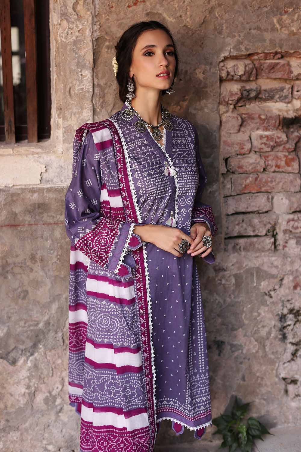 GUL AHMED 3PC Chunri Lawn Unstitched Suit CL-22091 A