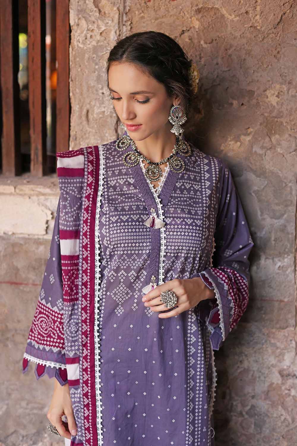 GUL AHMED 3PC Chunri Lawn Unstitched Suit CL-22091 A