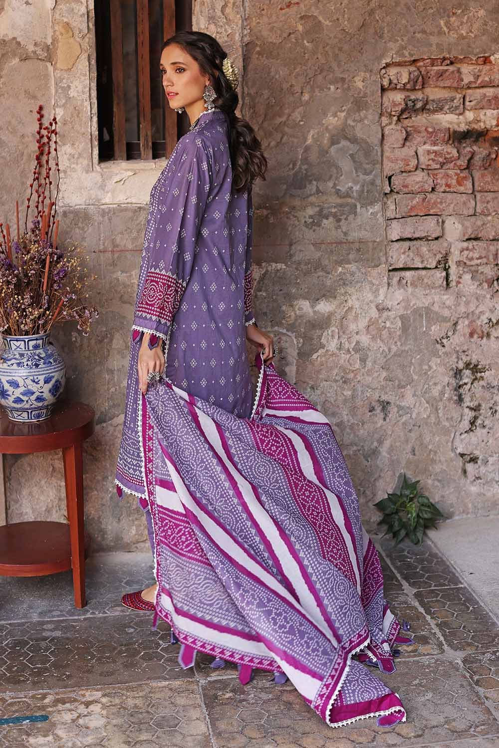 GUL AHMED 3PC Chunri Lawn Unstitched Suit CL-22091 A