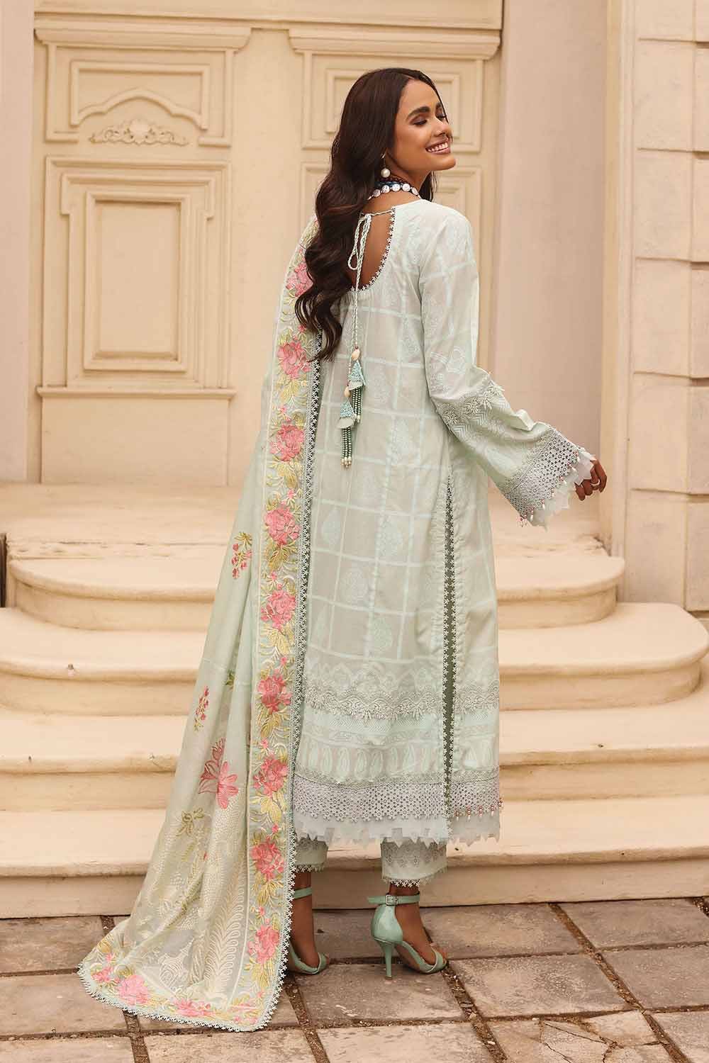 GUL AHMED 3PC Embroidered Lawn Unstitched Suit CL-32404