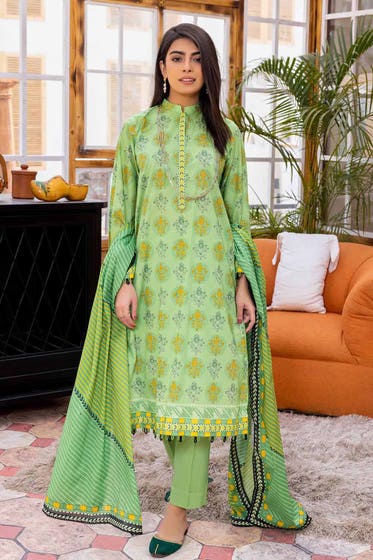 Gul Ahmed Unstitched Printed Lawn Suit CL-32287 A