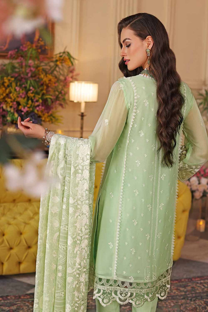 GUL AHMED 3PC Embriodered Chiffon Unstitched Suit LE-32008