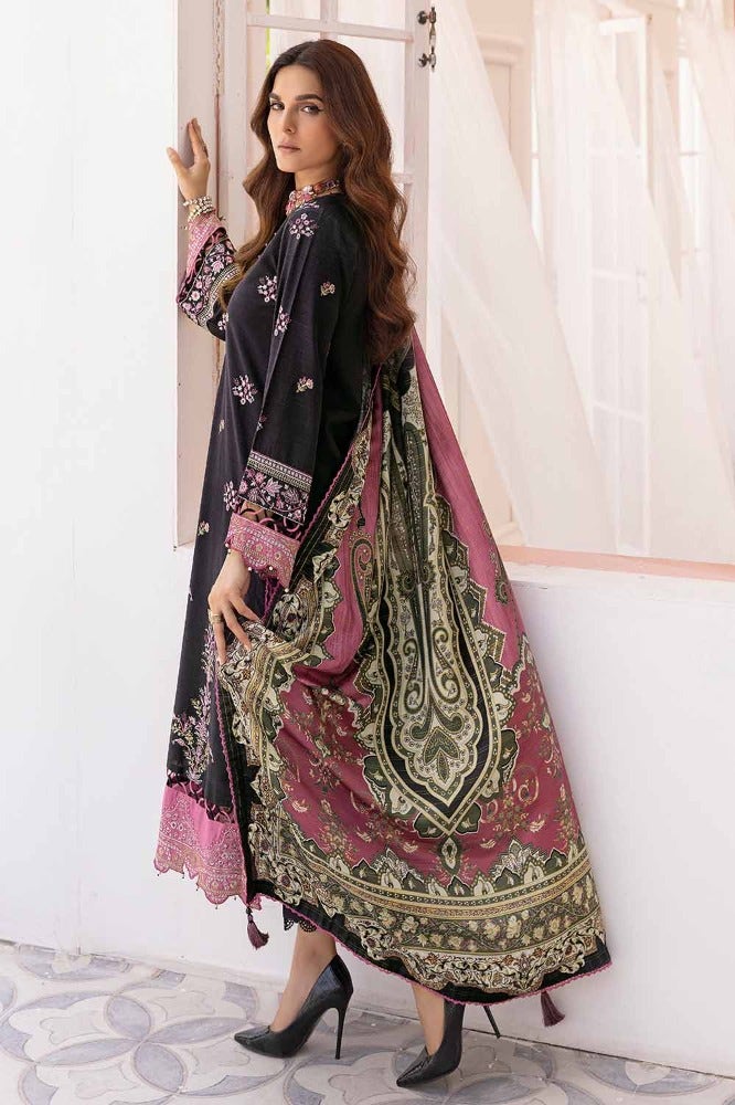 GUL AHMED 3PC EMBROIDERED DIGITAL PRINTED KHADDAR UNSTITCHED SUIT WITH DIGITAL PRINTED PASHMINA SHAWL AP-32028