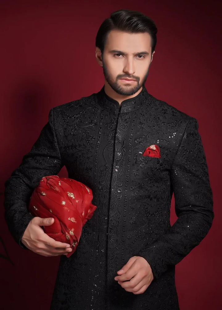 Black Luxury Men's Sherwani