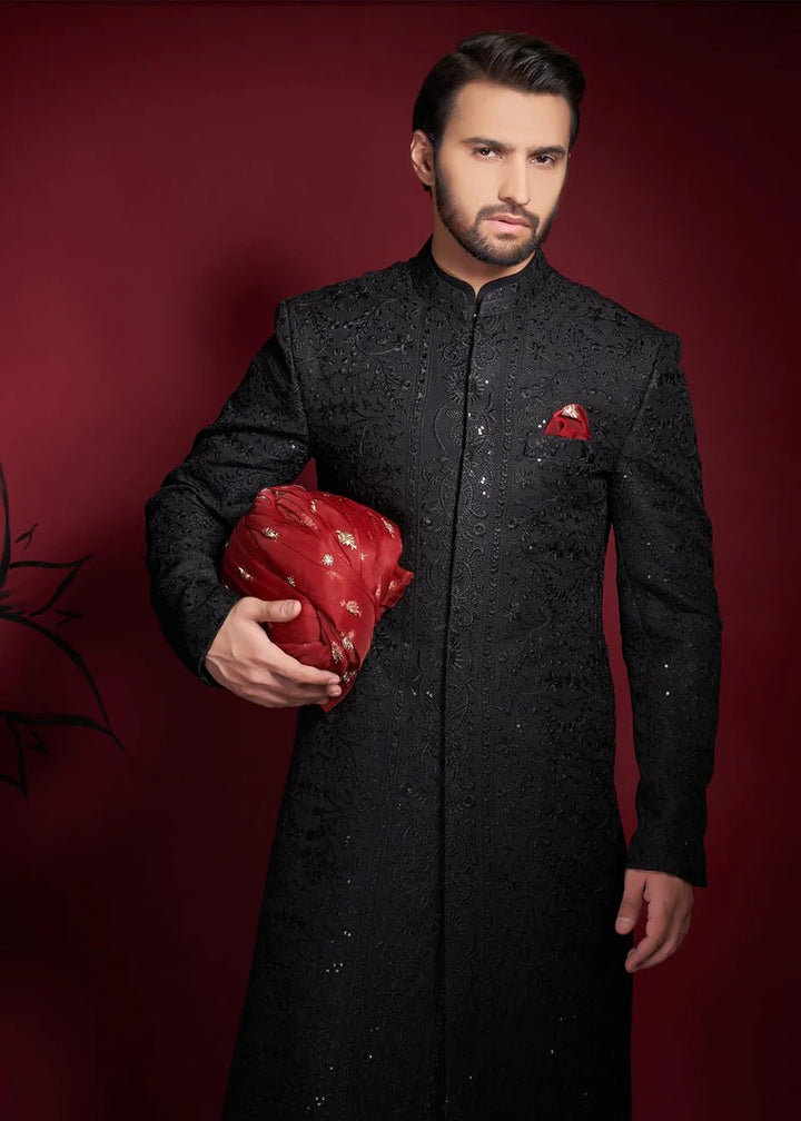 Black Luxury Men's Sherwani