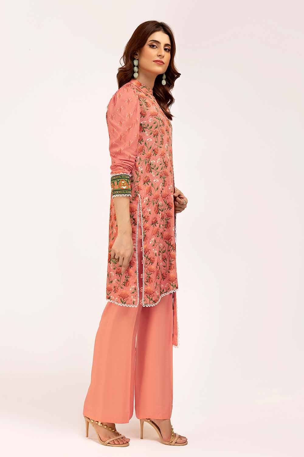 3PC GUL AHMED WINTER COLLECTION Unstitched Printed Linen Suit LT-42009