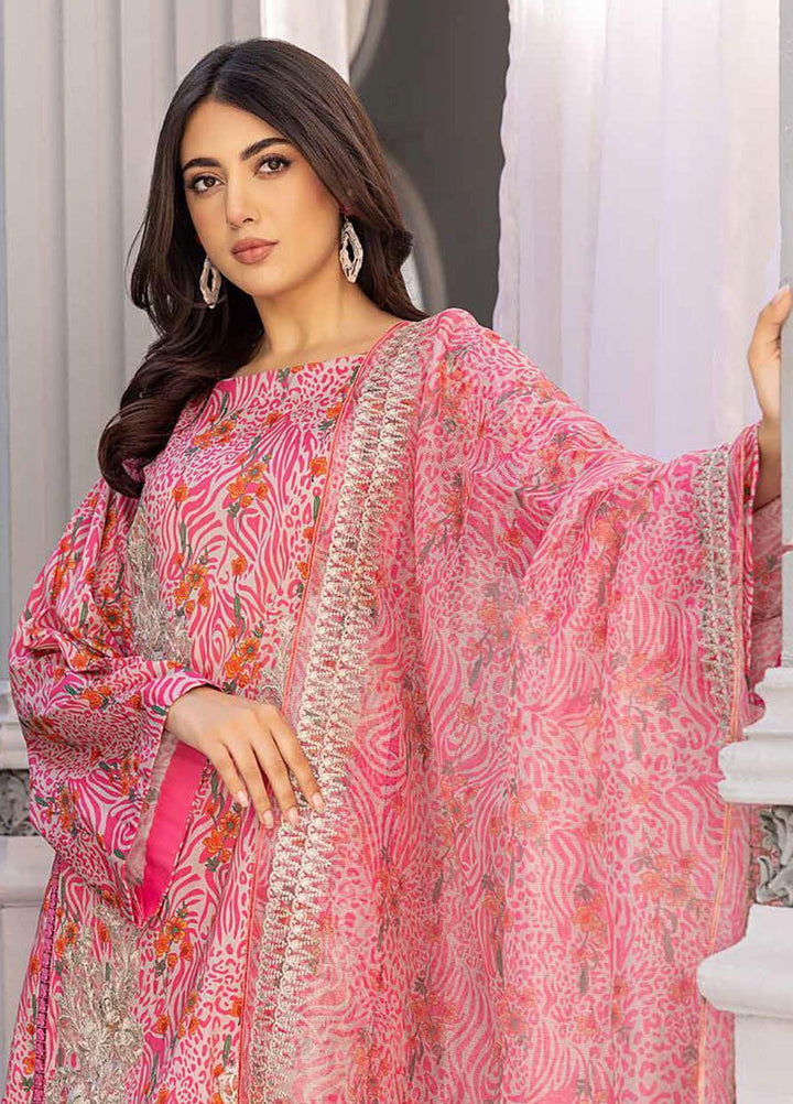 Charizma 3 PIECE Sheen Embroidered Lawn