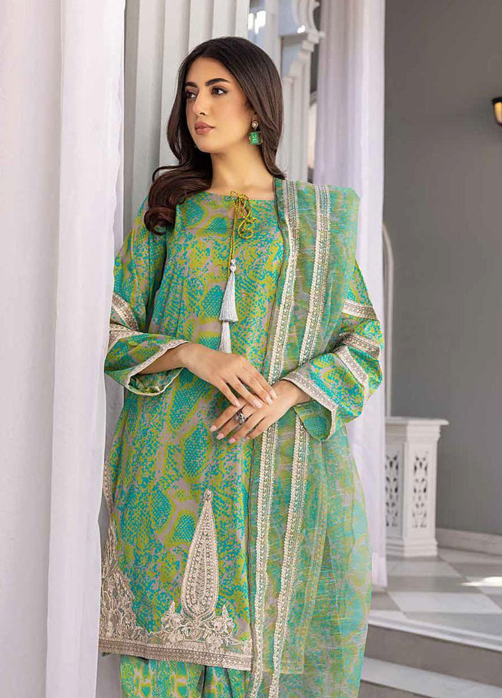 CHARIZMA 3 PIECE SHEEN EMBROIDERED LAWN CPS-2