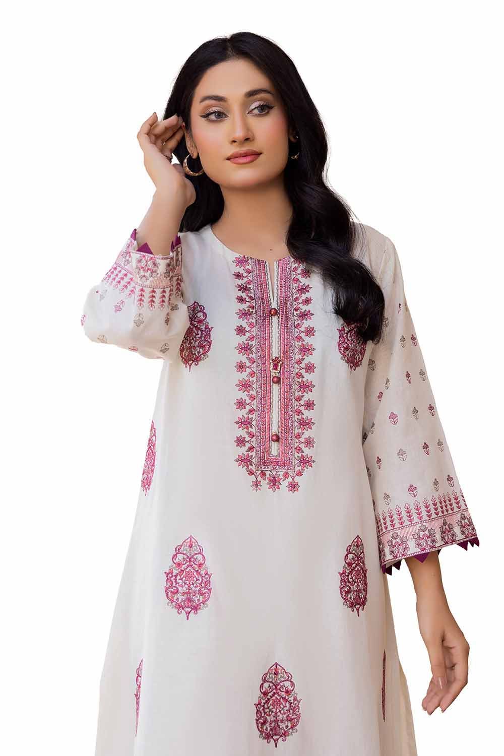 Gul Ahmed 2PC Unstitched Embroidered Lawn Suit TL-42062