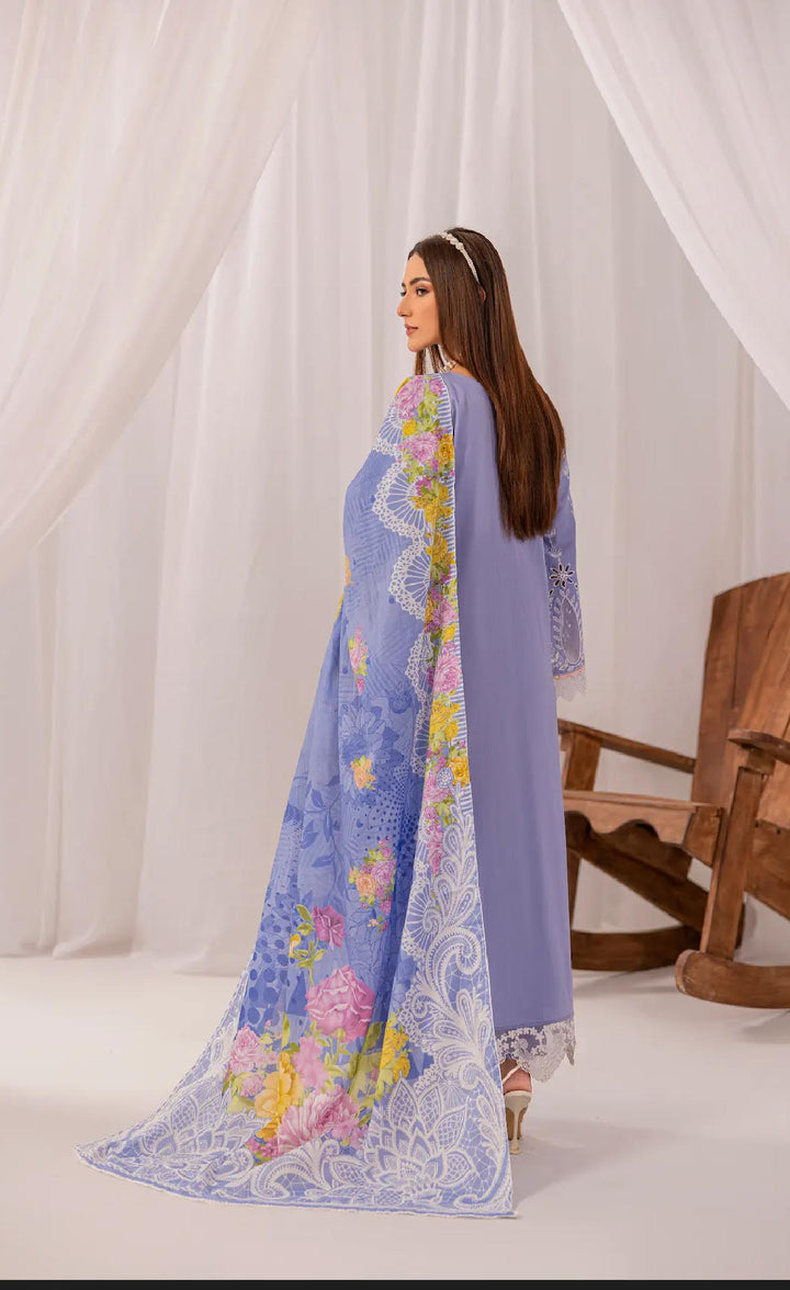 ZAHRA RUBAB 3 PIECE READYMADE CHIKAN KAARI ZR-2427A