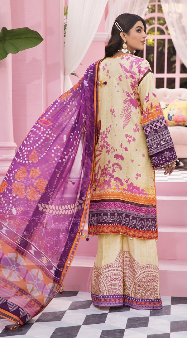 Anaya 3PCE Unstitched Suits: Summer 2022 VL22 16