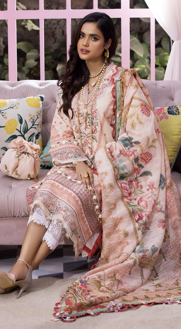 Anaya 3PCE Unstitched Suits: Summer 2022 VL22 12