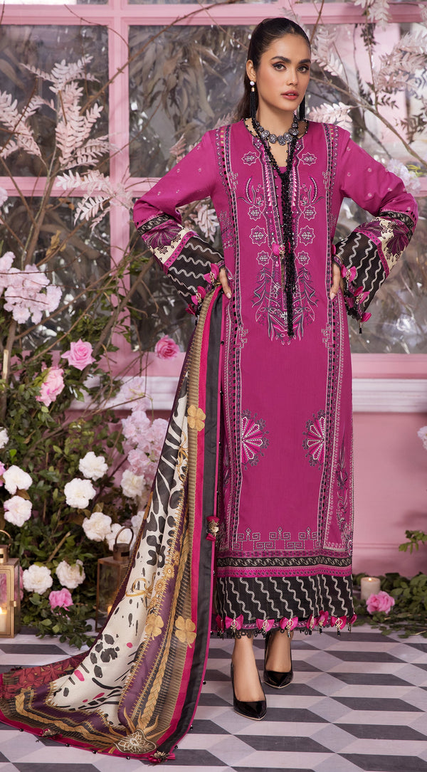 Anaya 3PCE Unstitched Suits: Summer 2022 VL22 06