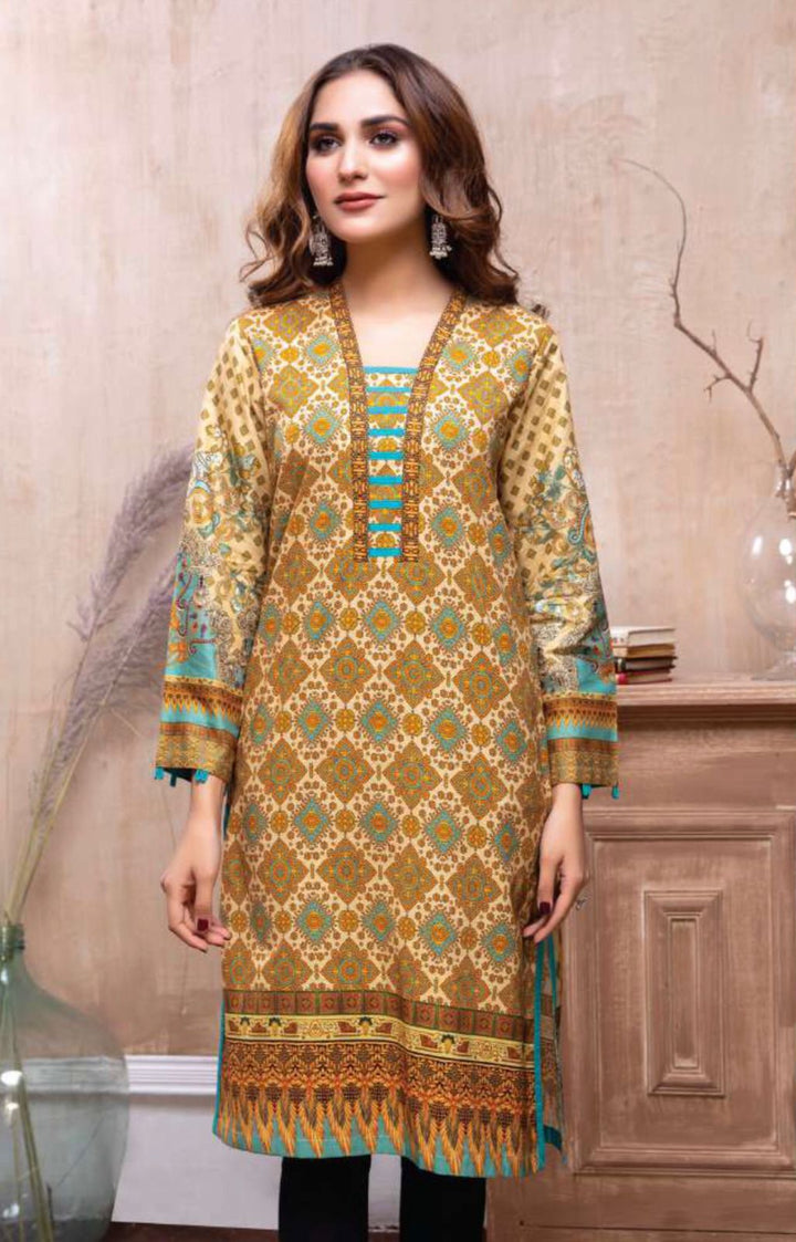 Adan's Libas Agate - Stitch kurti Size