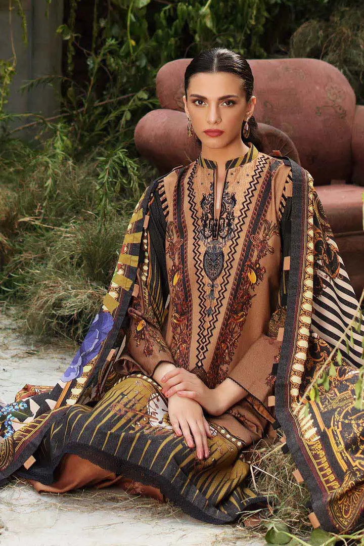 Gul Ahmed 3PC Unstitched Digital Printed Karandi Shawl Suit AY-12032