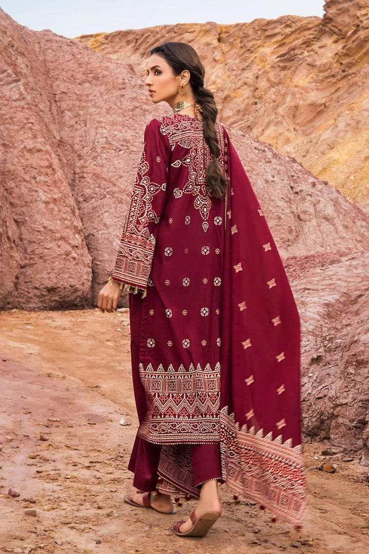 Gul Ahmed 3PC Chunri Lawn Unstitched Suit CL-22135 B