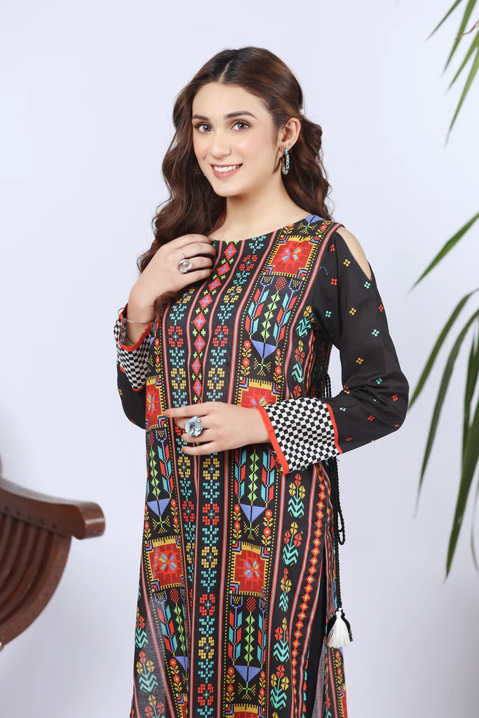 Lakhany 01 Piece Kurta LSM-2588 Multi Color