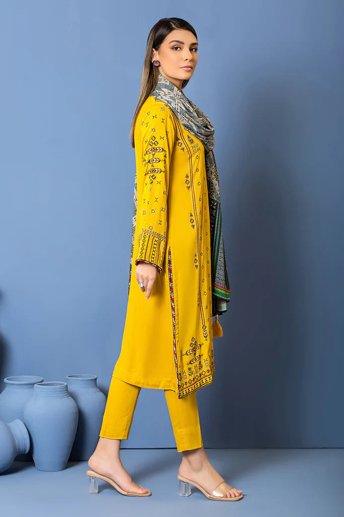 Lakhnay 3Pc Embroidered Unstitched Winter Collection