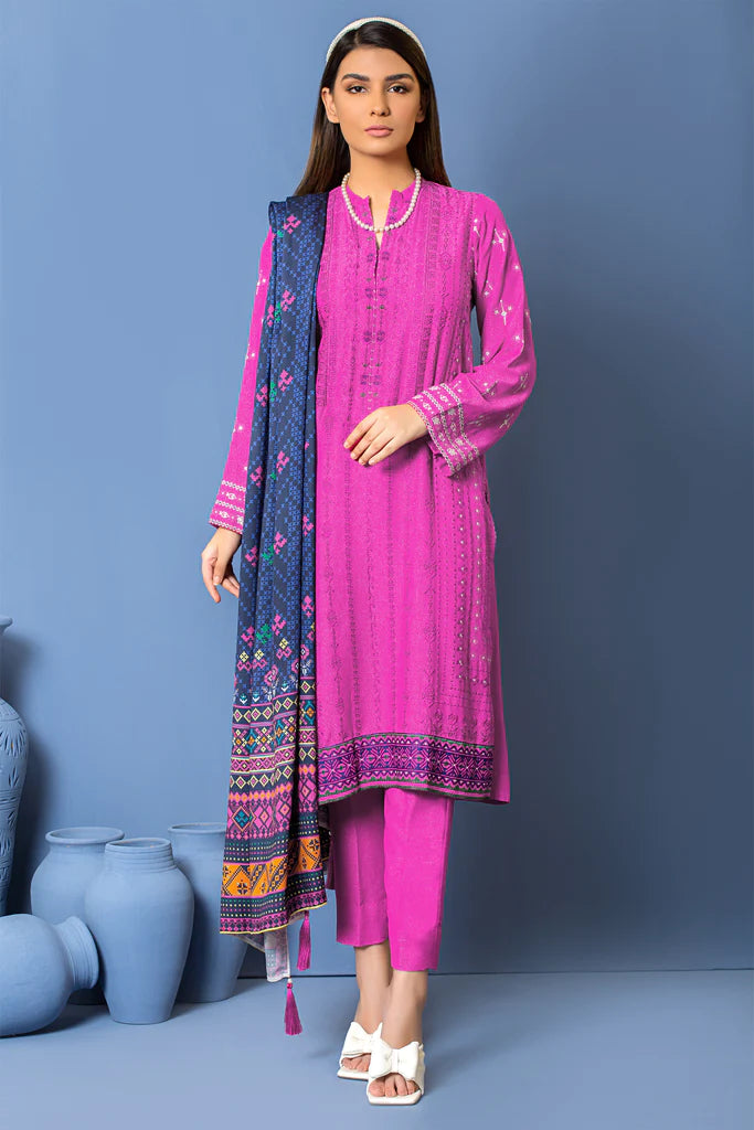 Lakhnay 3Pc Embroidered Unstitched Winter AY5A3408