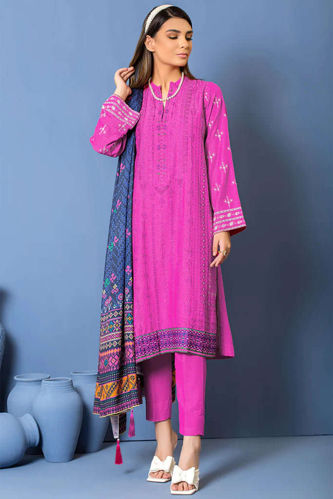 Lakhnay 3Pc Embroidered Unstitched Winter AY5A3408