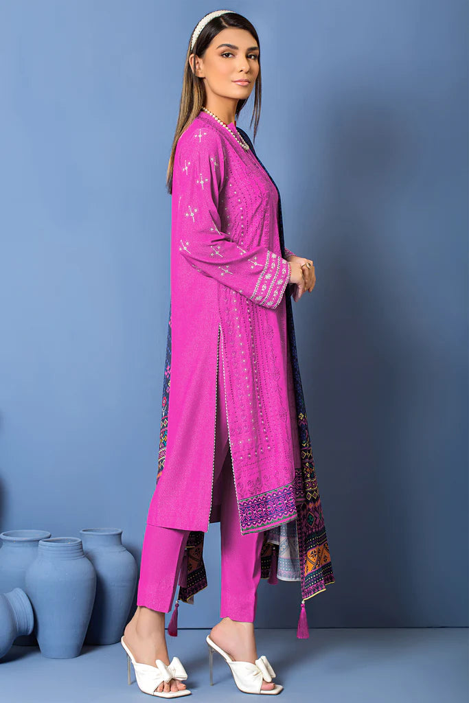 Lakhnay 3Pc Embroidered Unstitched Winter AY5A3408