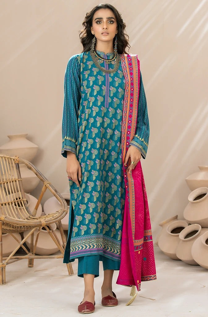 LAKHANY 03 PIECE UNSTITCHED PEARL PRINTED SUIT CGC-4013