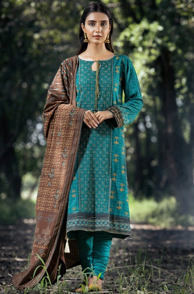 LAKHANY 3 PIECE EMBROIDERED PASHMINA SUIT LSM-2470