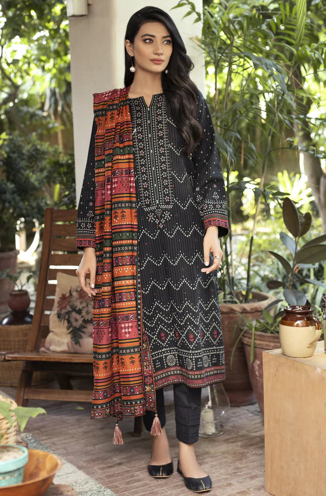 Lakhnay 3 Piece Unstitched Printed Soft Khaddar KPW-515