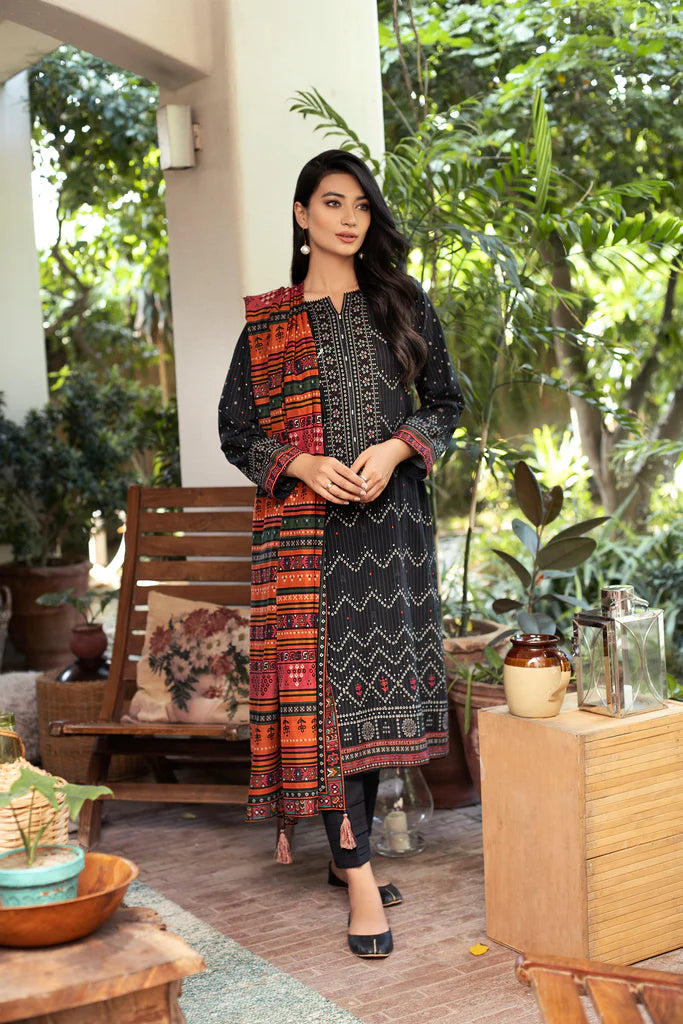 Lakhnay 3 Piece Unstitched Printed Soft Khaddar KPW-515