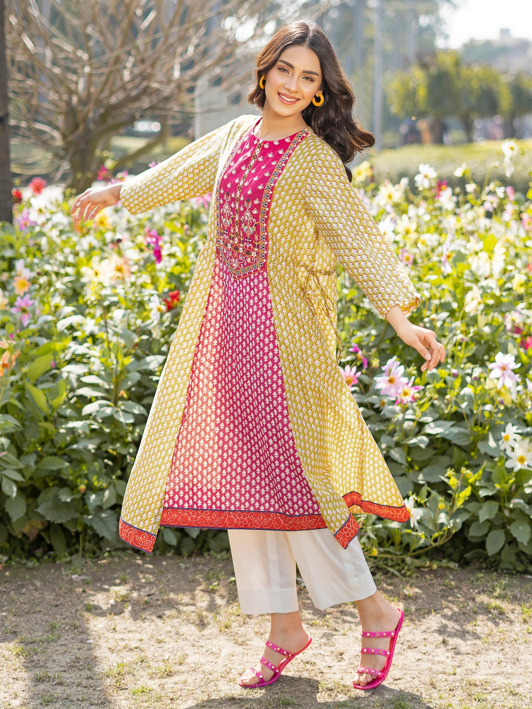 Pink Embroidered Lawn Shirt LELS-7 by Limelight