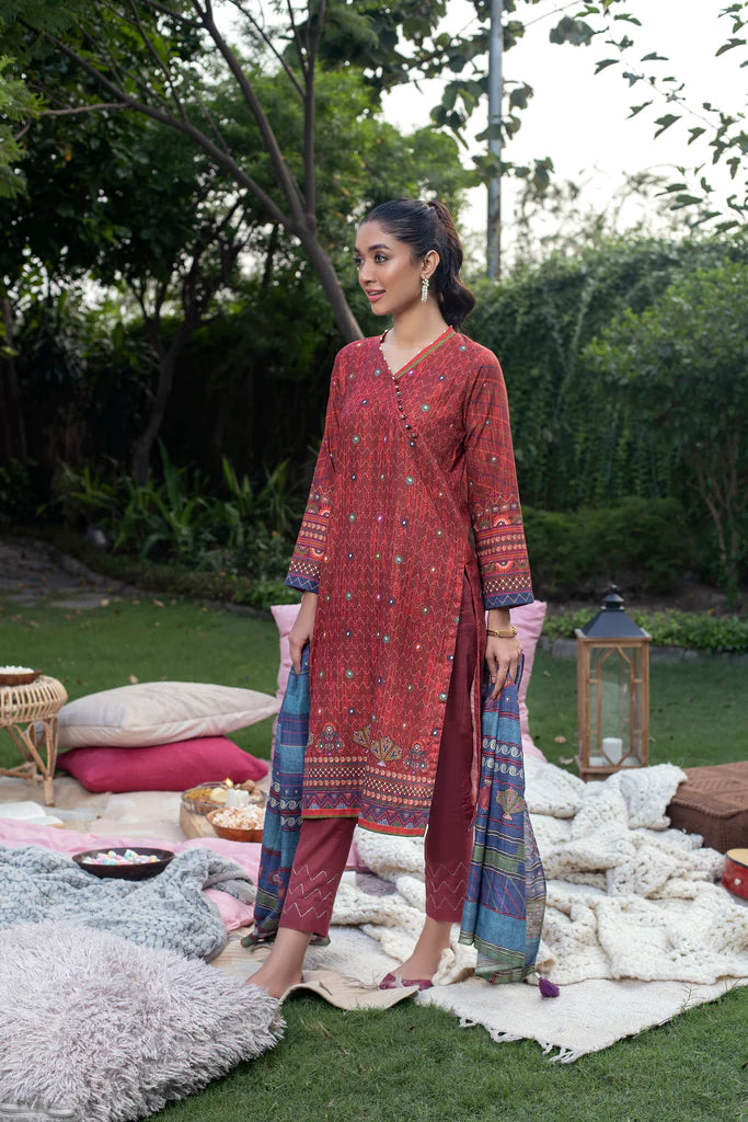 Lakhnay 3 Piece Unstitched Printed Soft Khaddar KPW-511