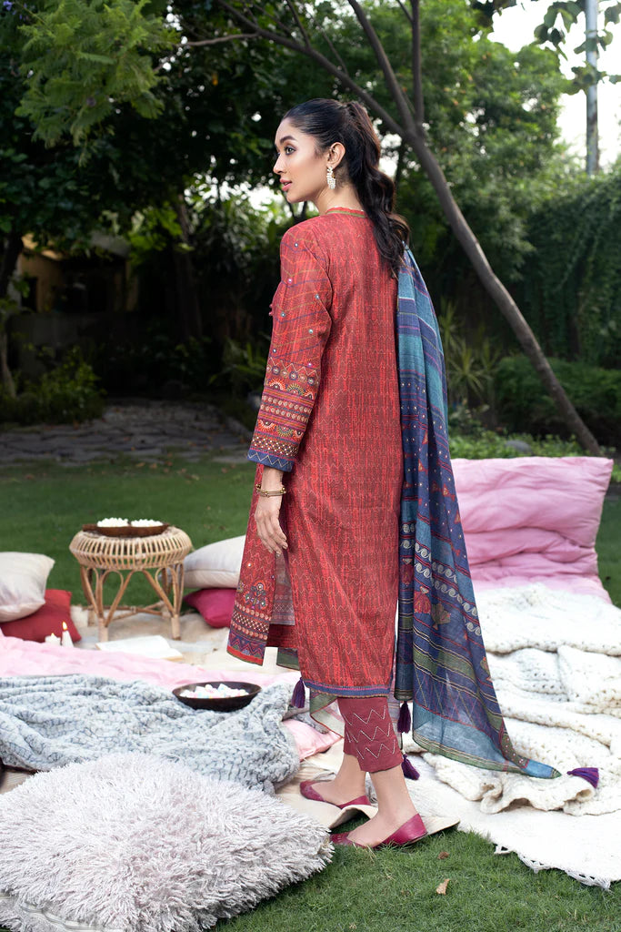 Lakhnay 3 Piece Unstitched Printed Soft Khaddar KPW-511