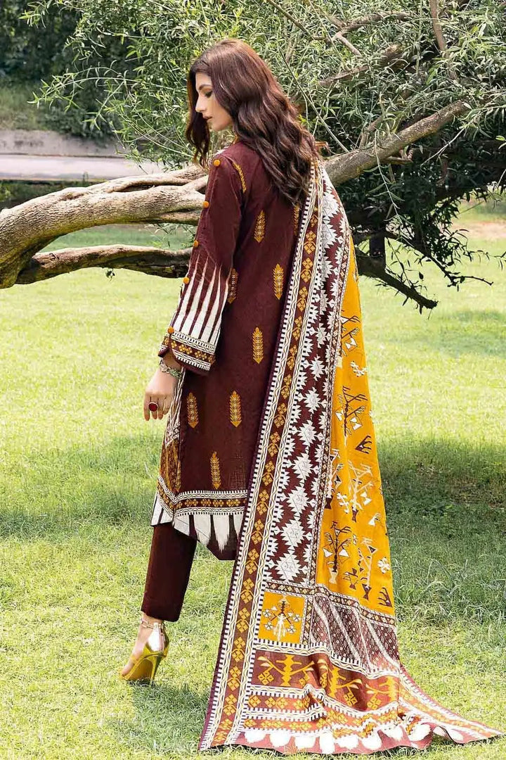 GUL AHMED 3PC KHADDAR UNSTITCHED PRINTED SUIT K-22039 A