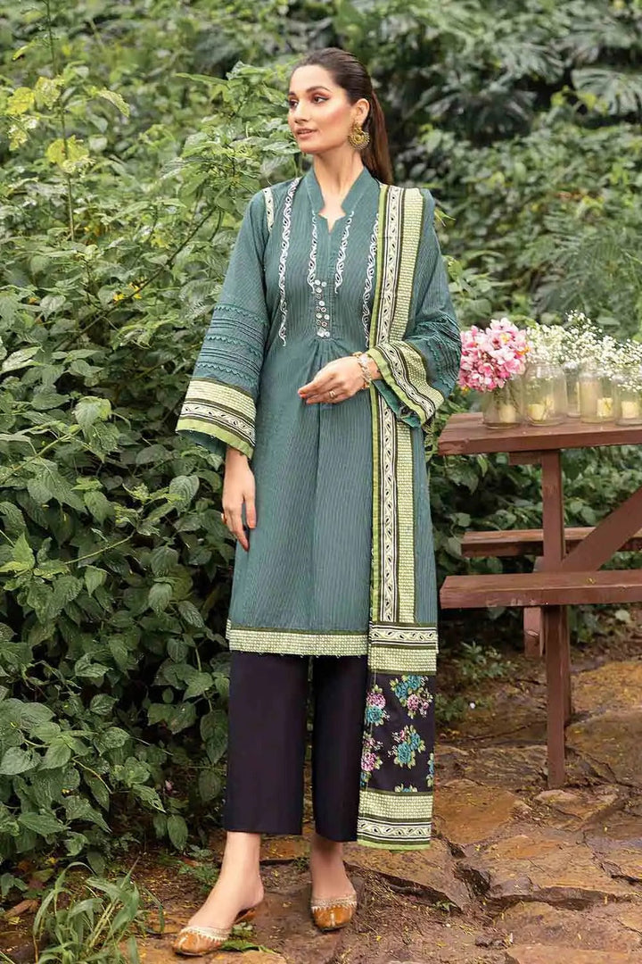 GUL AHMED 3PC KHADDAR UNSTITCHED PRINTED SUIT K-22044 B