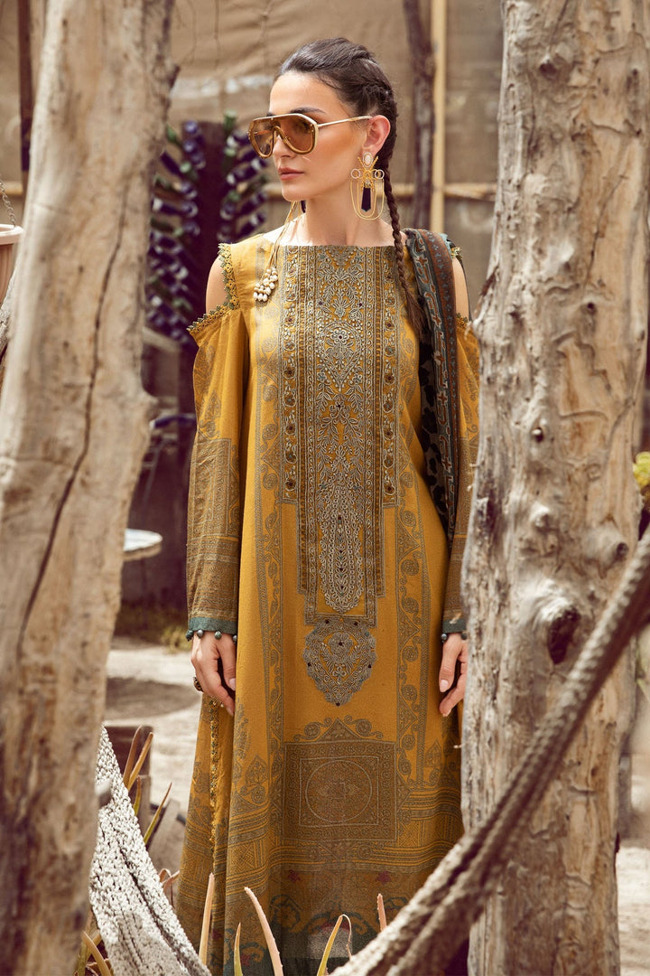 MARIA. B 3 PIECE UNSTITCHED PRINTED CAMBRIC SUIT - MPT-1505-B