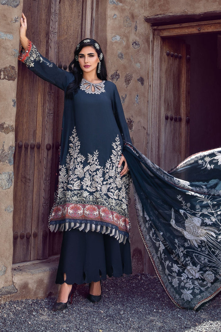 MARIA. B 3 PIECE UNSTITCHED PRINTED CAMBRIC SUIT - MPT-1506-B