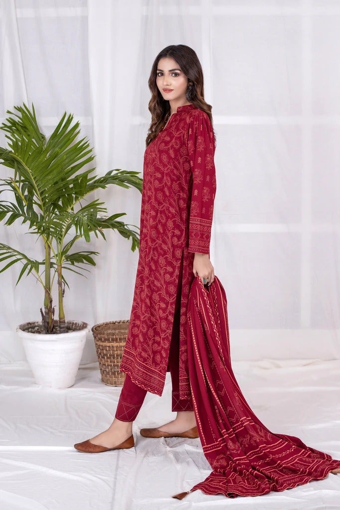 Lakhany 3 Piece Unstitched Printed Cashmi Vool Suit CVC-1013-B